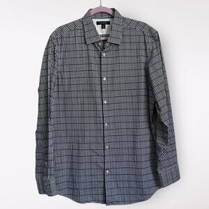 Banana Republic Men's Non-Iron Slim Fit Shirt Sz‎ L 16 16-1/2 Long Sleeve Cotton